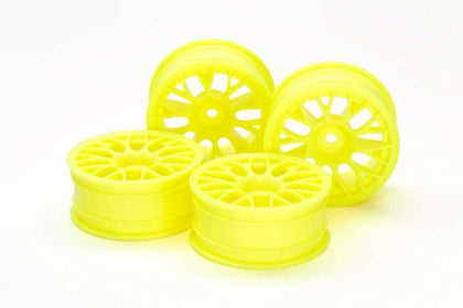 4 CERCHI GIALLI FLUO TOURING 24 mm 1/10