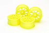 4 CERCHI GIALLI FLUO TOURING 24 mm 1/10