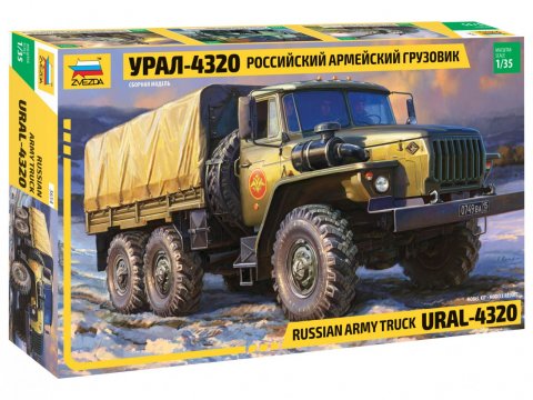 RUSSIAN ARMY TRUCK URAL-4320 1/35 LUNGH 21.6 cm