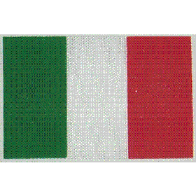 BANDIERA ITALIA TESSUTO 20x30mm