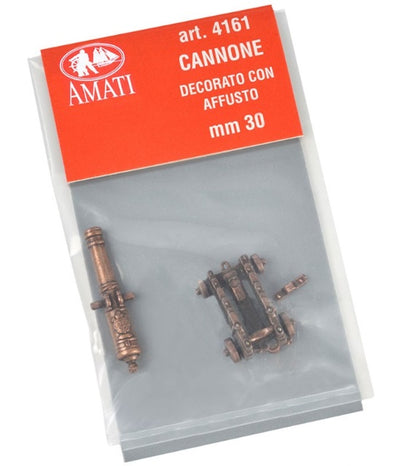 CANNONE DECORATO CON AFFUSTO 30 mm