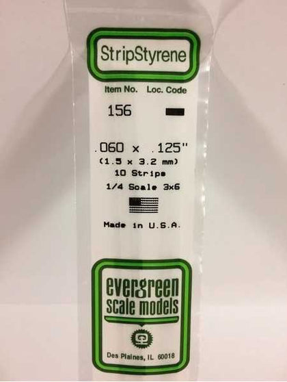 STRIP POLISTIRENE MM. 1.5X3.2 LUNGH 36 cm N.10 PZ