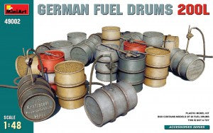 GERMAN FUEL DRUMS 200L 1/48