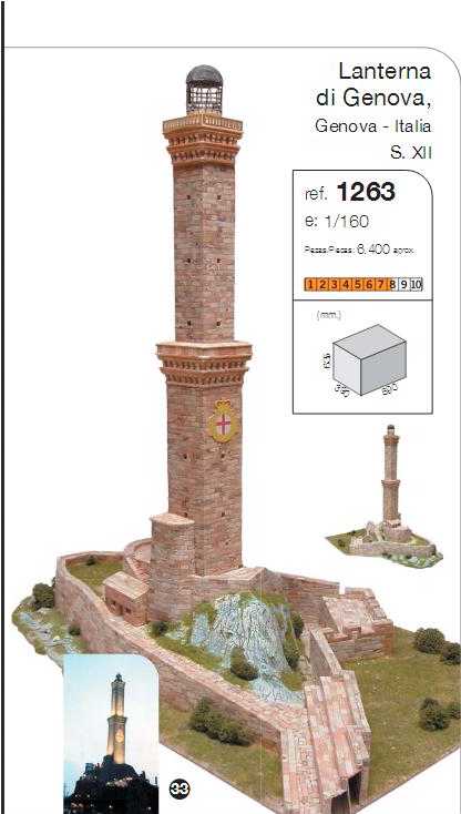 LANTERNA DI GENOVA 1/160 59X39X635 mm
