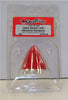 OGIVA IN NYLON ROSSA CON PIATTELLO IN ALLUMINIO VENTILATO MM.45