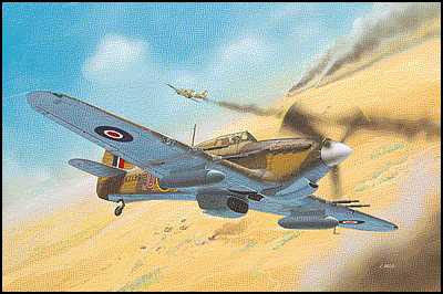 HAWKER HURRICANE MK II C 1/72 LUNGH 13.4 cm