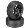 GOMME STRADALI BUGGY 1/10 34X85 mm MONTATE CERCHIO NERO