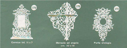 DISEGNO TRAFORO PORTAOROLOGIO-RITRATTO-MENSOLA