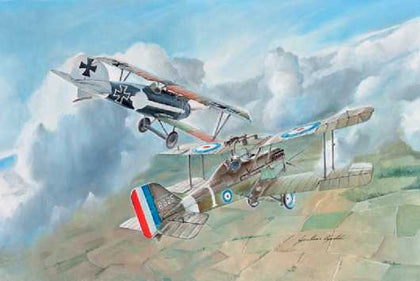 S.E. 5A+ALBATROSS D.III 1/72 LUNGH 8.9 cm +10.2 cm