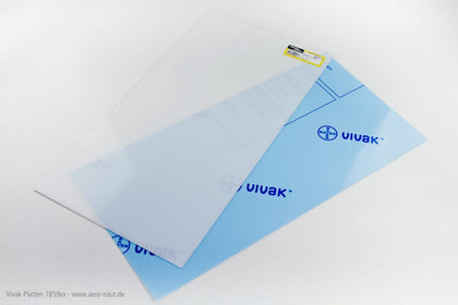 POLIESTERE TRASPARENTE AZZURRATO VIVAK 0.5 mm 50X100 cm