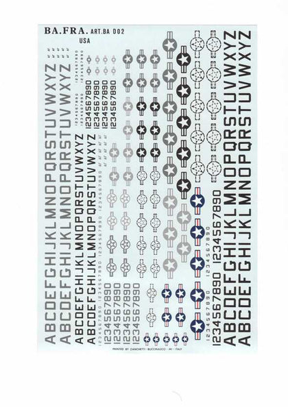 DECALS USA AEREI 1/48