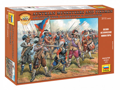 AUSTRIAN MUSKETERS AND PIKEMEN 1/72