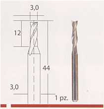 FRESA MULTIUSO IN METALLO DURO 3 mm