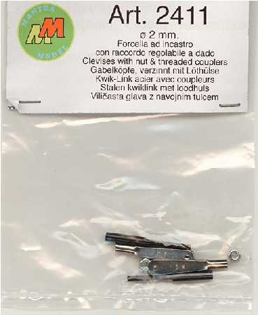 FORCELLA METALLO CON ASTE CAVE mm2