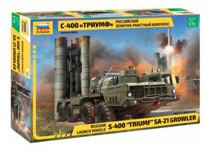 RUSSIAN LAUNCH VEHICLE S-400 TRIUMPH SA-21 1/72 LUNGH 18.6 cm