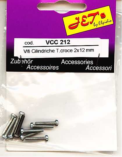 VITI CILINDRICHE TESTA CROCE 2X12 mm