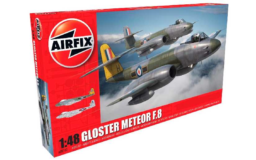 GLOSTER METEOR 1/48 LUNGH 287 mm