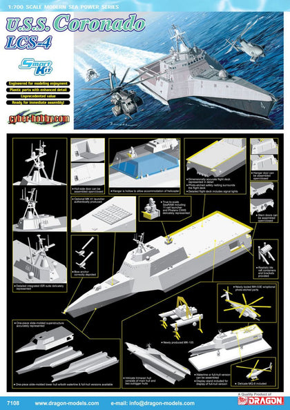 USS CORONADO LCS-4 1/700