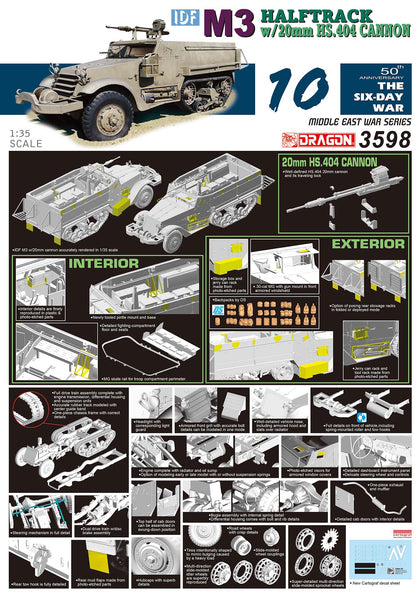 M3 HALFTRACK W/20mm HS.404 CANNON 1/35