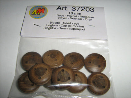 BIGOTTA DI NOCE 18 mm 10 pz