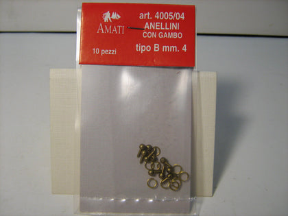 ANELLINI CON GAMBO TIPO B mm 4(10 PZ.)