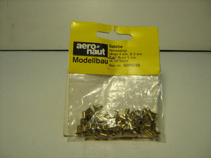 OCCHIOLI IN OTTONE 3MM. 50 pz