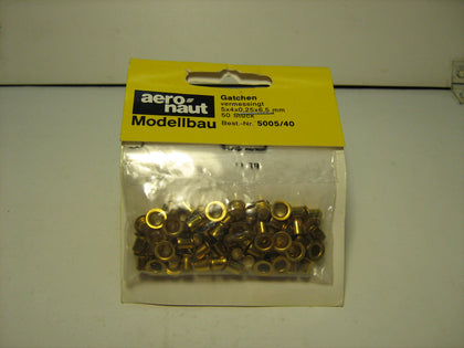 OCCHIOLI IN OTTONE 4 MM. 50 pz