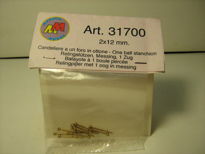 CANDELIERE UN FORO 2X12mm 10 pz