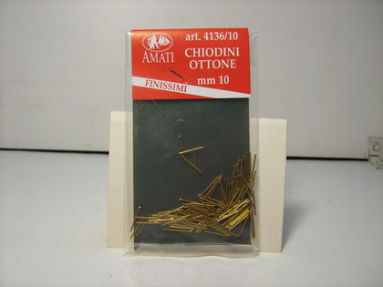 CHIODINI FINISSIMI DI OTTONE 10 mm 150 pz