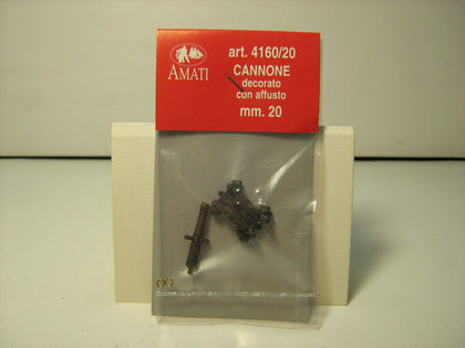 CANNONE DECORATO CON AFFUSTO 20 mm