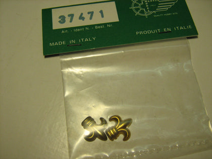 GIGLIO DI FRANCIA IN OTTONE 12x13 mm (2 PZ)