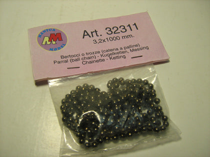 CATENA A PALLINE(BERTOCCI O TROZZE) MM 3.2X1000