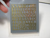 LETTERE E NUMERI IN OTTONE ALTEZZA 6 mm