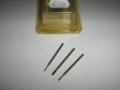 SET 3 FRESE ELICOIDALI CILINDRICHE CON ALBERO ø 2.35 MM.