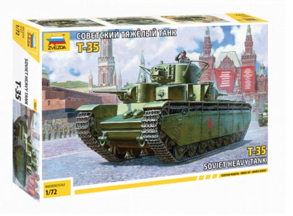 SOVIET HEAVY TANK T-35 1/72 LUNGH 13.5 cm