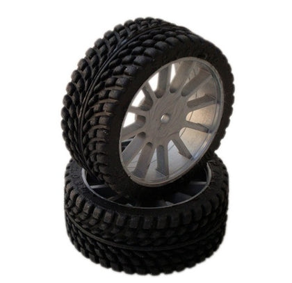 COPPIA DI GOMME LATTICE TACCHETTATE CON CERCHIO 1/10