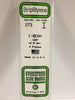 PROFILATO POLISTIRENE SEZIONE I ALTEZZA MM. 2.5 LUNGH 36 cm N.4 PZ