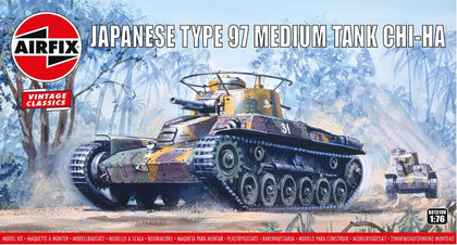 JAPANESE TYPE 97 MEDIUM TANK CHI-HA 1/76 LUNGH 70 mm