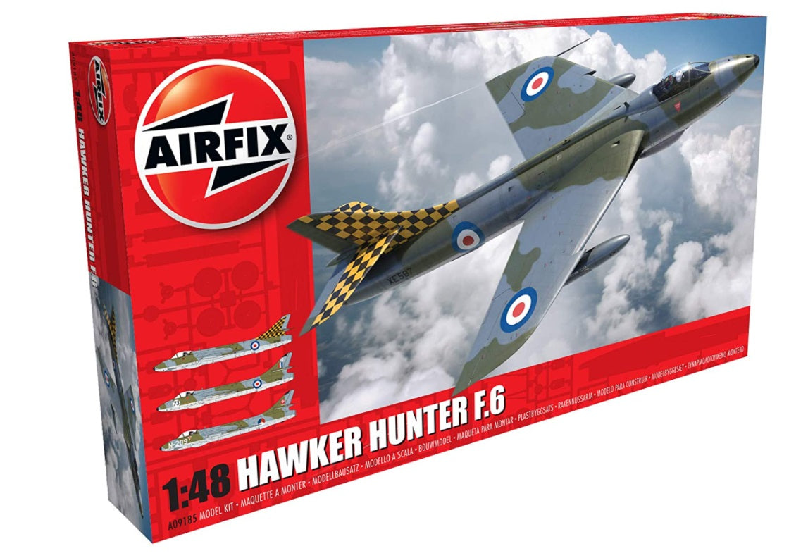 HAWKER HUNTER F.6 1/48 LUNGH 291 mm