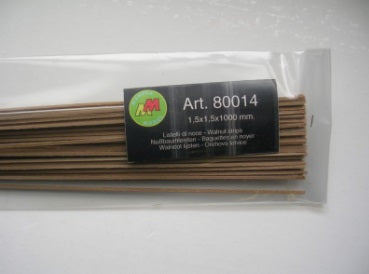 LISTELLO DI NOCE 1.5X1.5X1000 mm