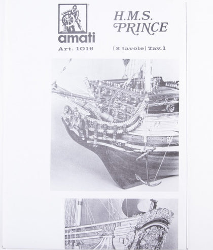 PIANO DI COSTRUZIONE H M S PRINCE LUNGH 75 cm