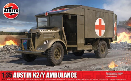 AUSTIN K2/Y AMBULANCE 1/35 LUNGH 178 mm CON FOTOINCISIONI