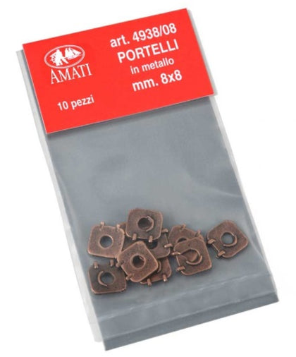 PORTELLI IN METALLO 8X8 mm
