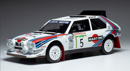 LANCIA DELTA S4 N.5 RALLY SAN REMO 1986 EXTRA LIGHTS BIASION/SIV 1/18