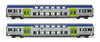 SET 2 CARROZZE VIVALTO INTERMEDIE LIVREA DPR EP.VI H0 FS