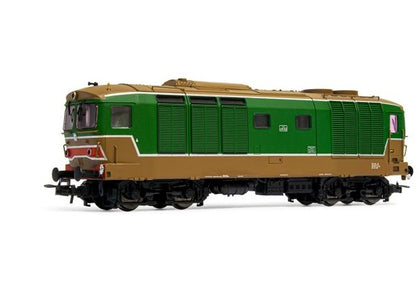 LOCOMOTIVA DIESEL D445 1023 VERDE/CASTANO ISABELLA EP.IV-V H0 FS