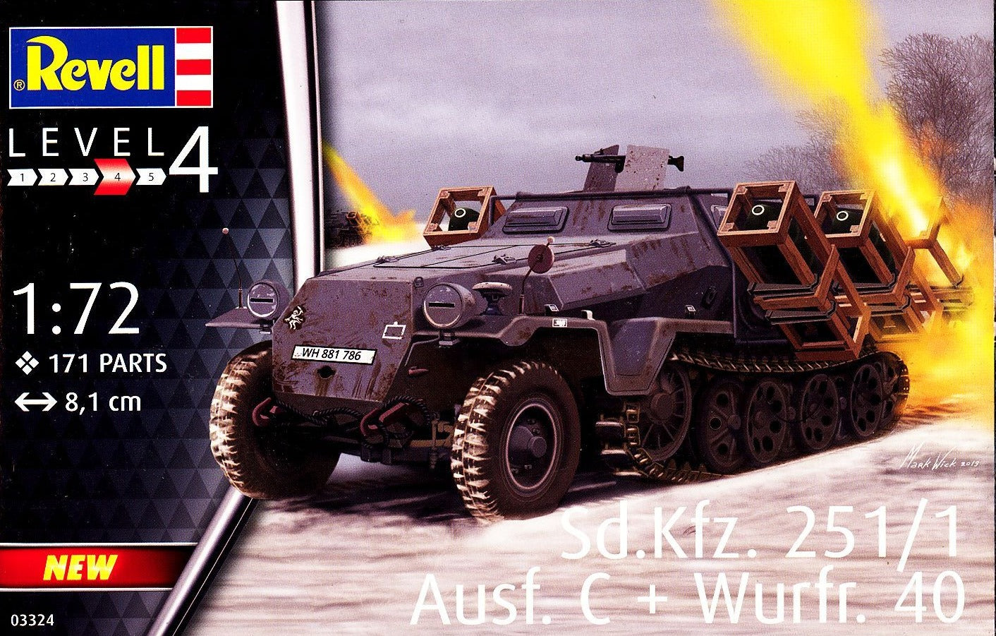 SD.KFZ.251/1 AUSF.C+WURFR.40 1/72 LUNGH 8.1 cm