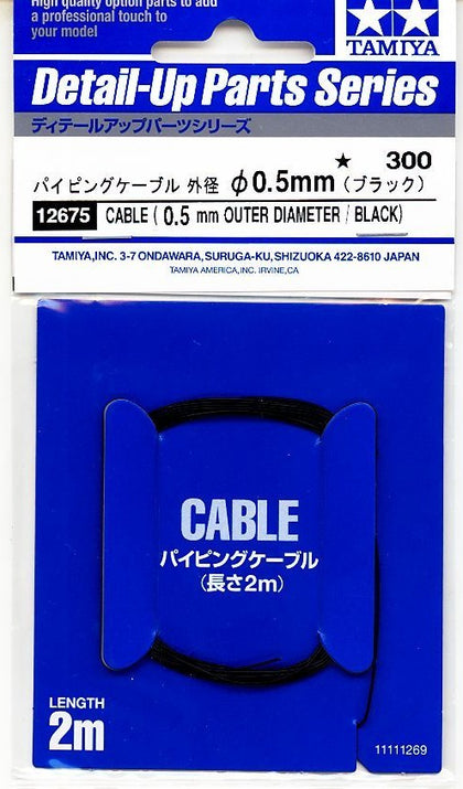 CAVO 0.5 mm NERO LUNGH 2 MT