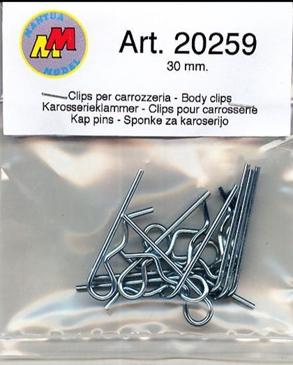 CLIPS FERMACARROZZERIA 10 PZ. SCALA 1/8