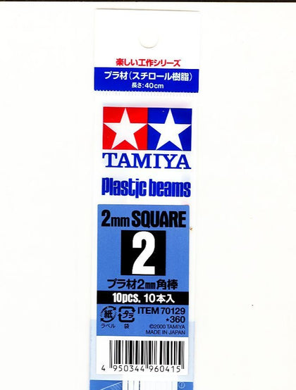 STRIP PLASTICA 2X2 mm 10 PZ LUNGH 40 cm